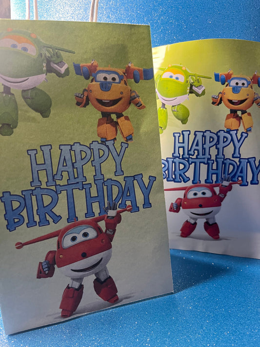 Super Wings Favor Bags for Kids Birthday Party