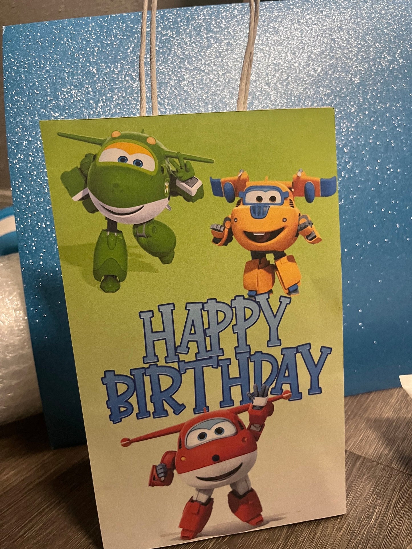 Super Wings Favor Bags for Kids Birthday Party