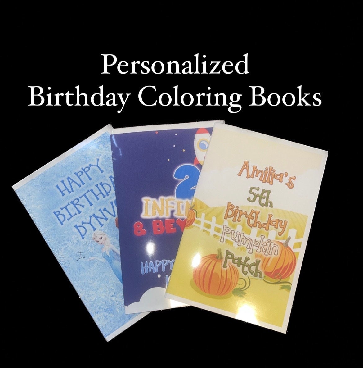 Personalized Coloring Book Favor For Any Theme Birthday Party Or Event (6 Pages Total)