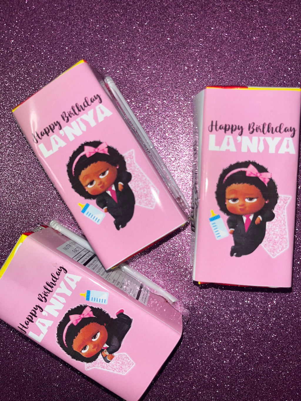 Boss Baby Girl or Boy Fruit Snack Pack Chip Bag Juice Box Labels for Birthday Party