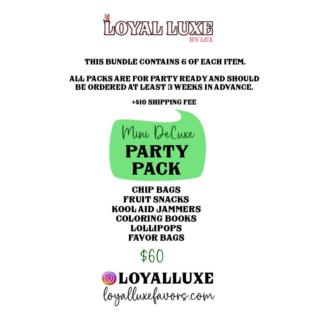 Any Theme** Party Favor Bundles for any theme or Event