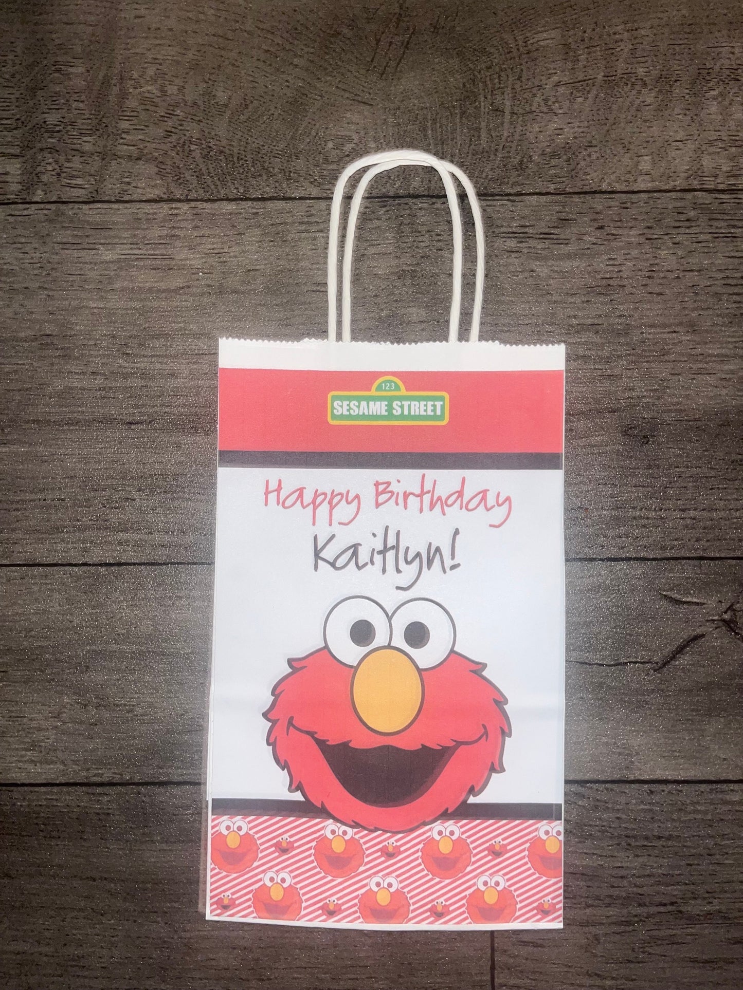 Simple Sesame Street Elmo or Elmo and Abby Favor Bags, Labels, Snacks & More for Birthday Party or Event