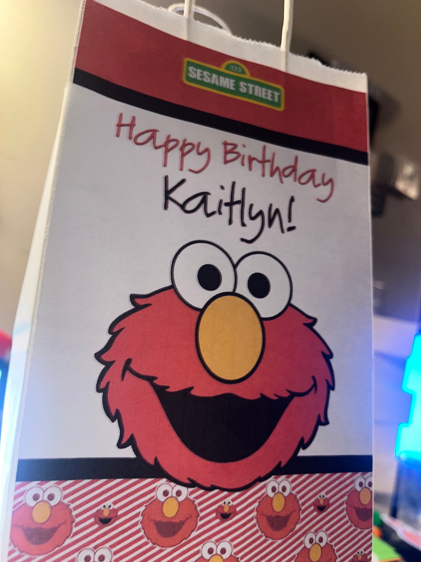 Simple Sesame Street Elmo or Elmo and Abby Favor Bags, Labels, Snacks & More for Birthday Party or Event