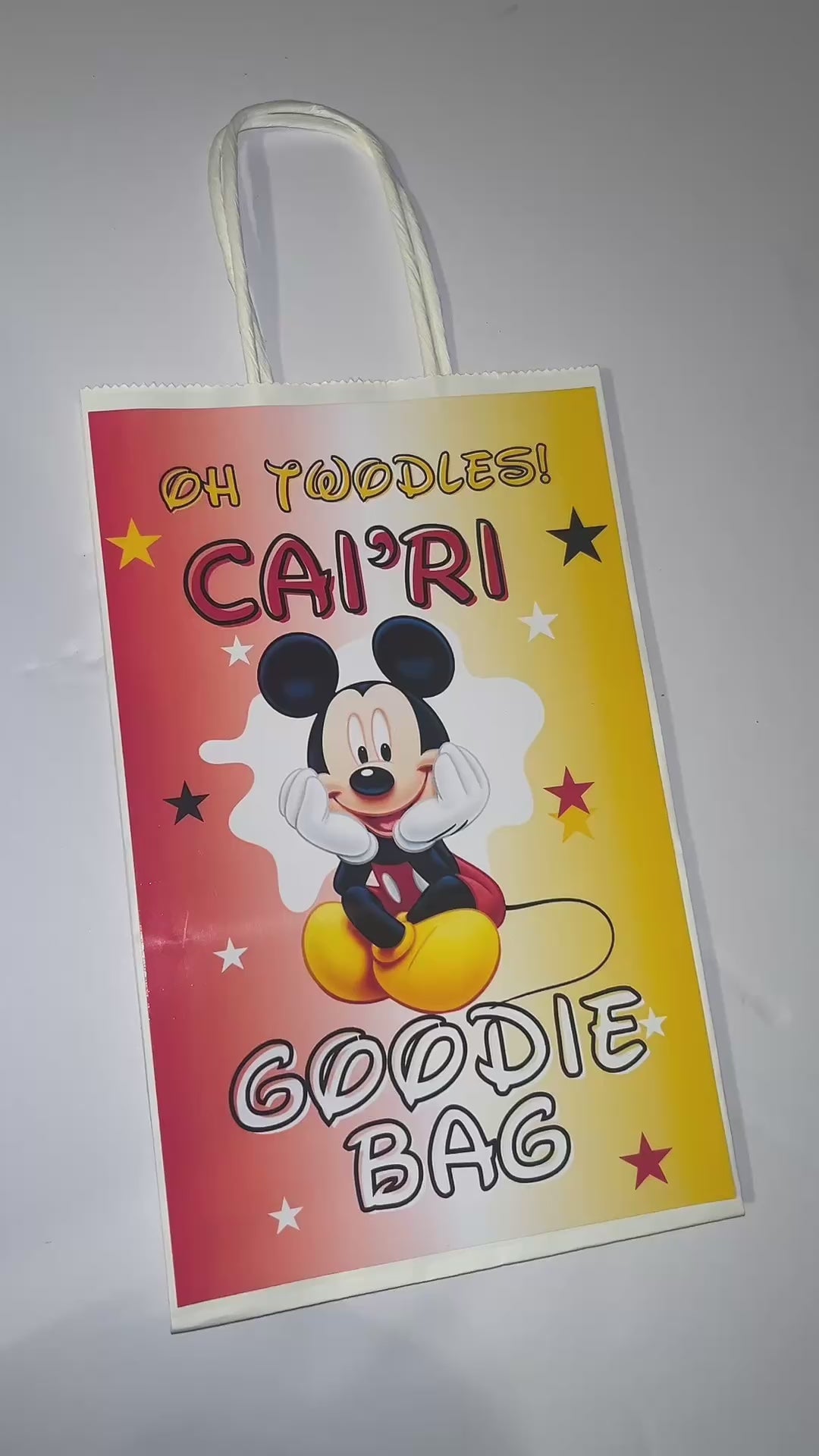 Mickey Mouse Party Favor Bags